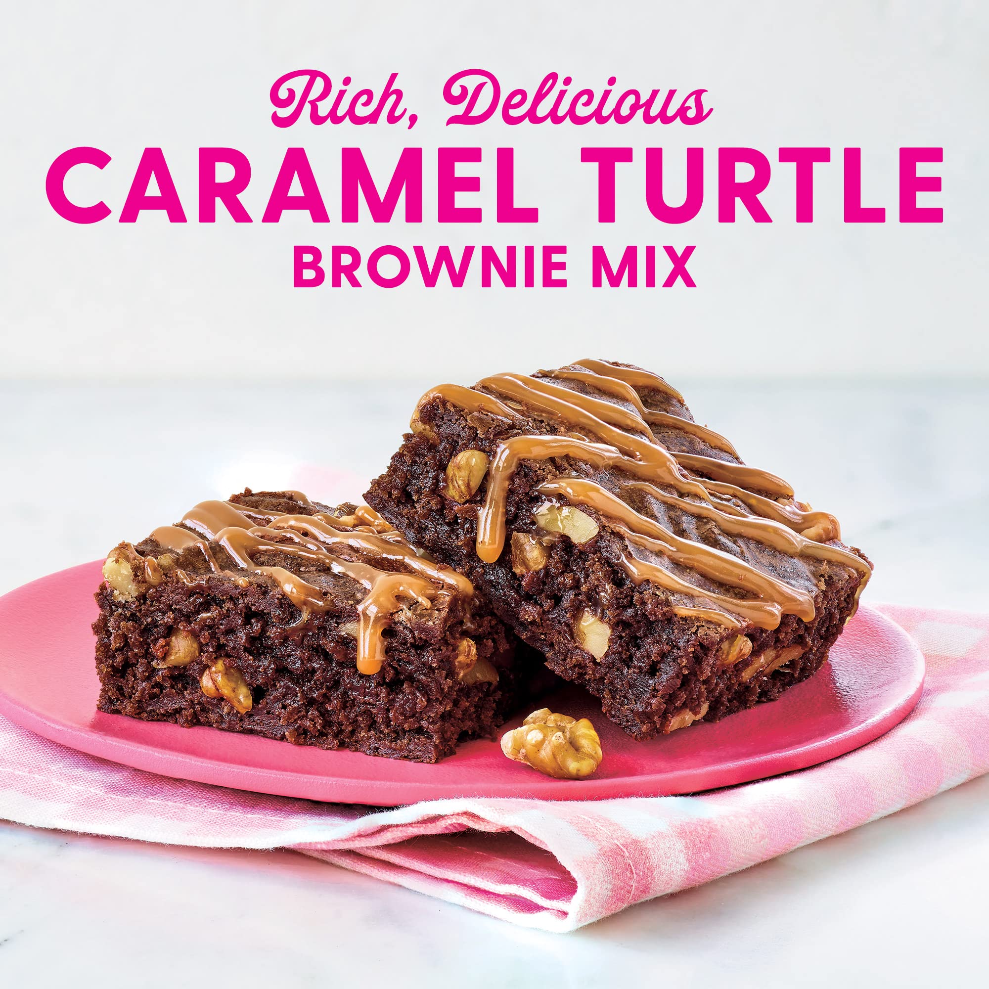 Duncan Hines Brownie Mix, Caramel Turtle Flavored, 16.7 oz.