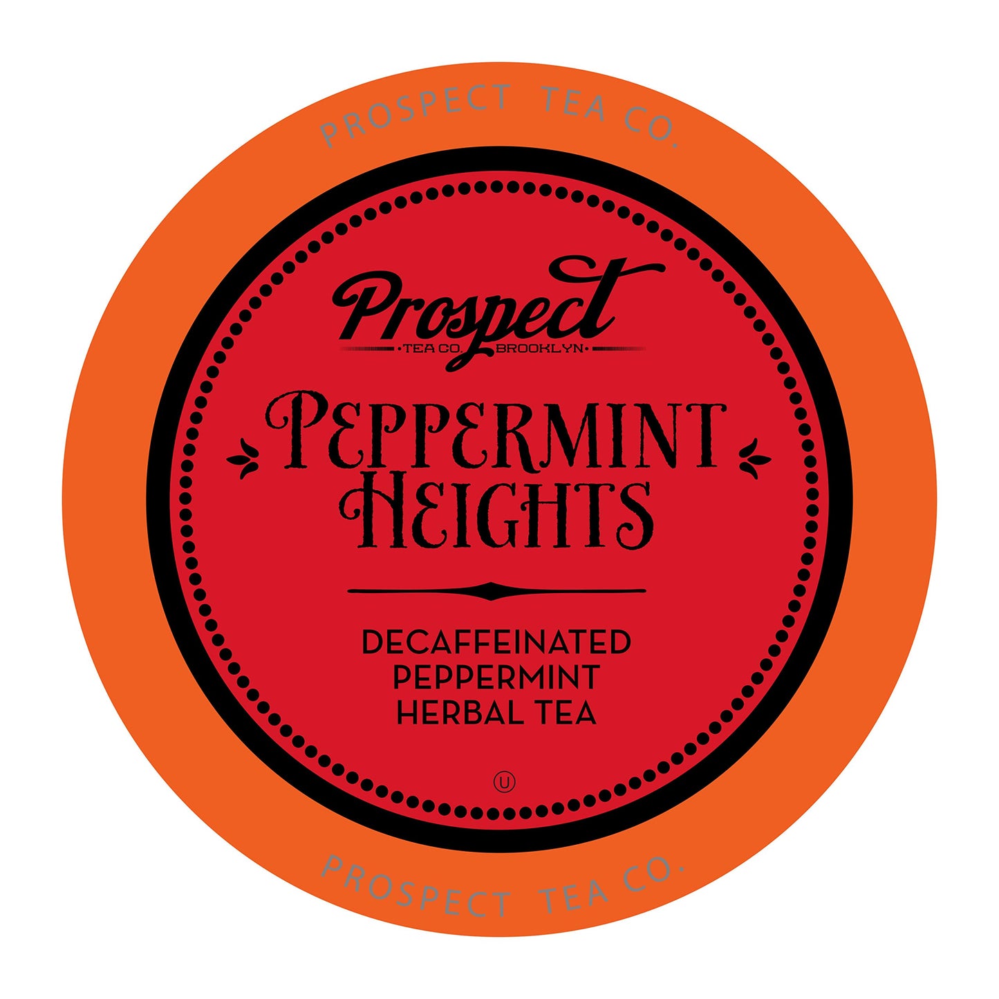 Prospect Tea Co. Peppermint Heights Herbal Tea Pods Compatible with K Cup Brewers Including 2.0, 40 Count