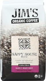Jims Organic Coffee Happy House Blend, 12 oz