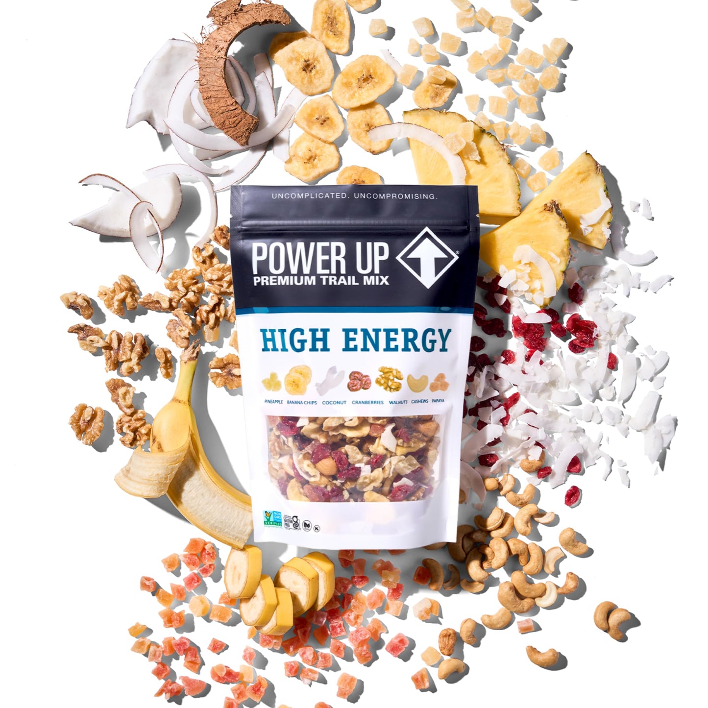 Power Up Premium Trail Mix - High Energy Trail Mix 14oz, Gluten Free, Vegan, Non-GMO
