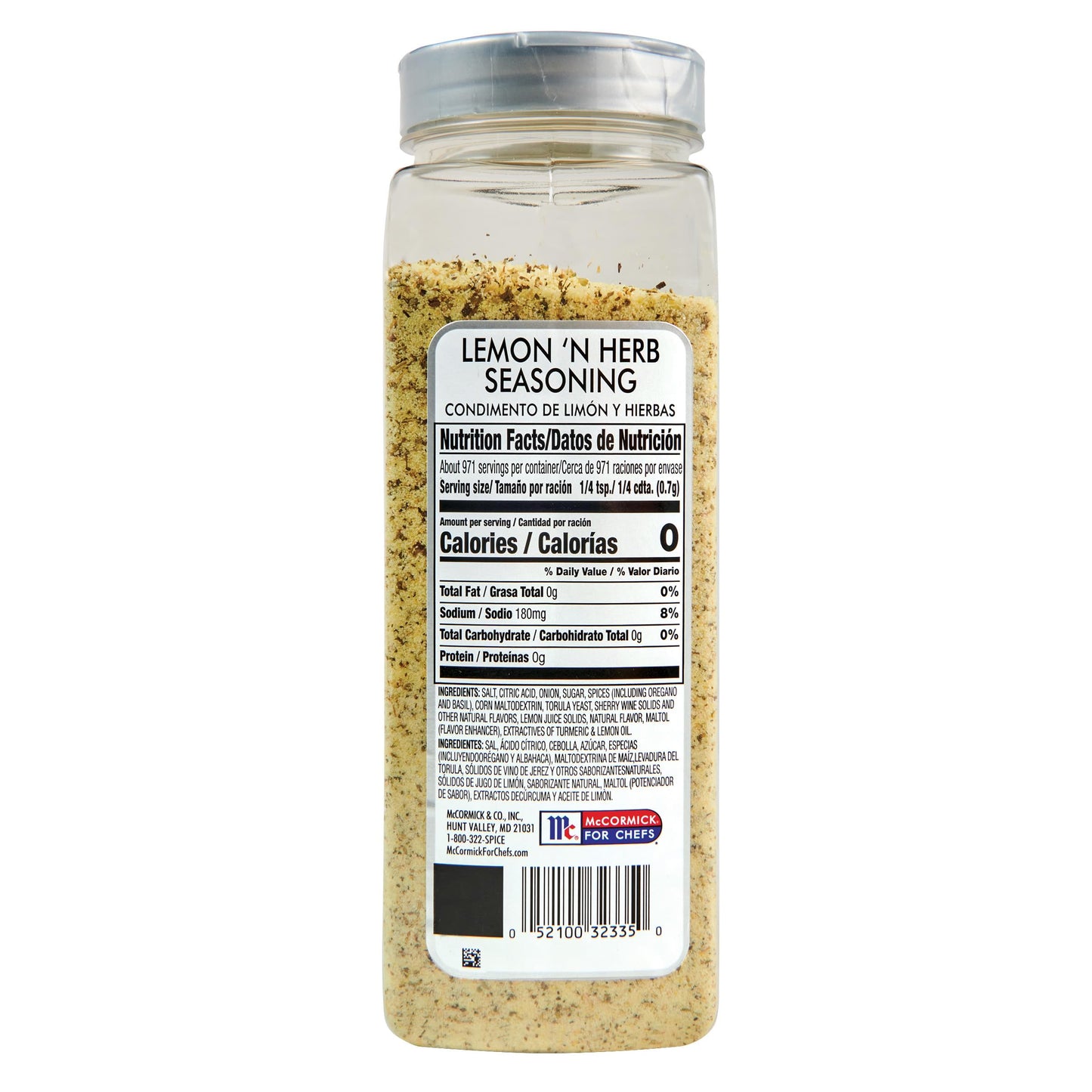 McCormick Culinary Lemon 'N Herb Seasoning, 24 oz - One 24 Ounce Container of Lemon Herb Seasoning with Citrus and Savory Flavors, Best