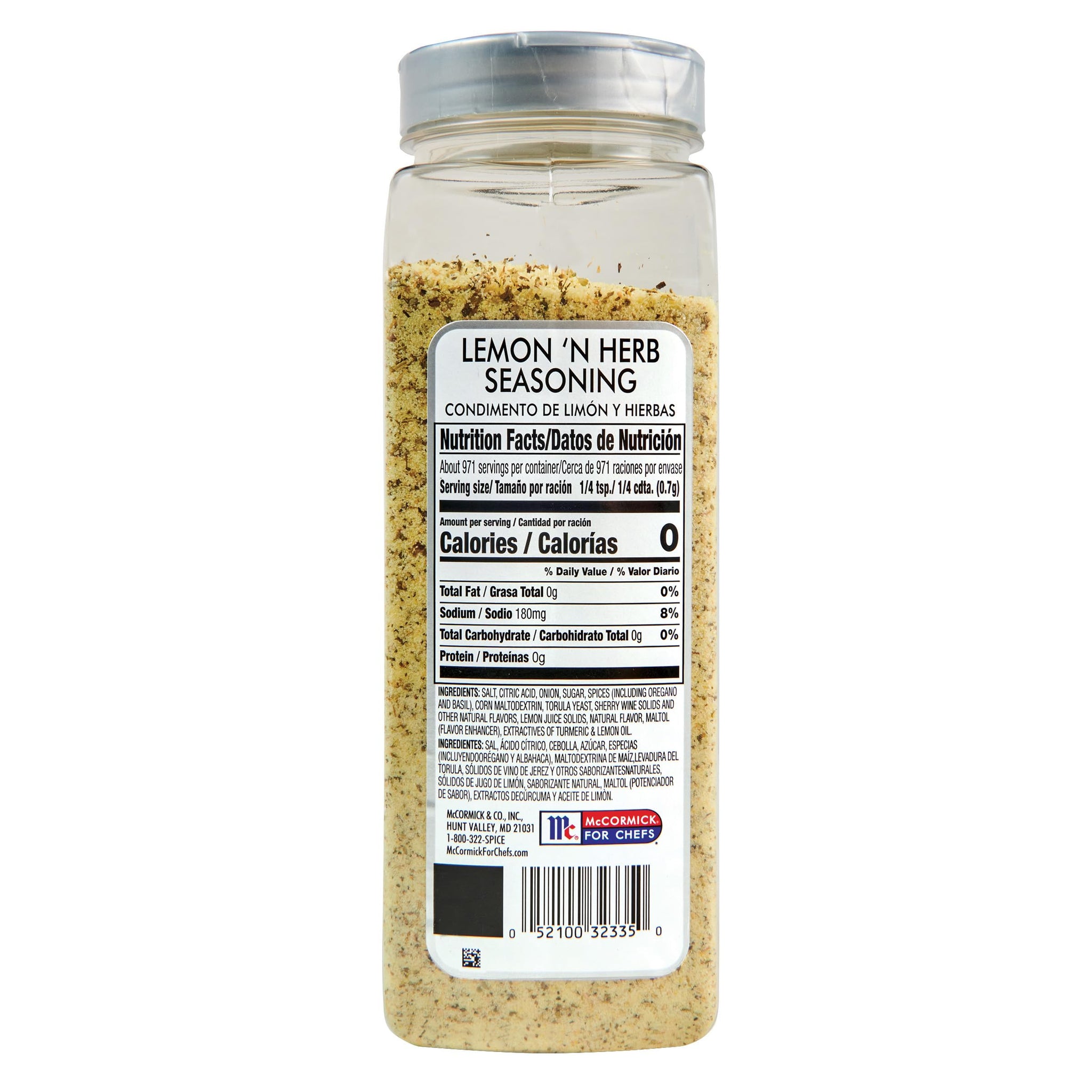 McCormick Culinary Lemon 'N Herb Seasoning, 24 oz - One 24 Ounce Container of Lemon Herb Seasoning with Citrus and Savory Flavors, Best