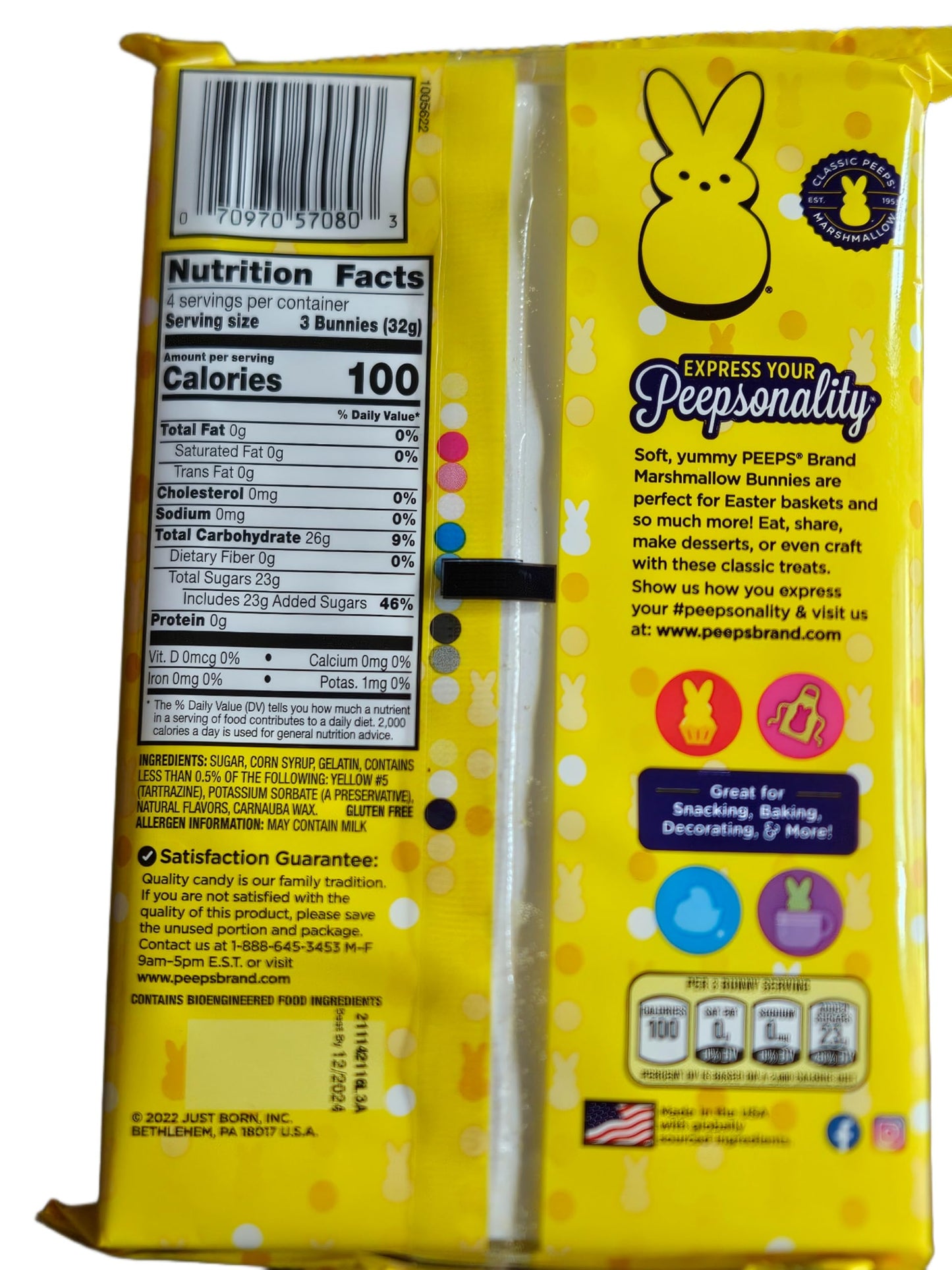 Peeps Marshmallow Chicks and Bunnies Variety Pack; Value Pack Bundle (Yellow/Blue)