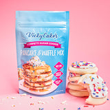 Vicky Cakes Confetti Sugar Cookie Pancake and Waffle Mix | Light & Fluffy, Dairy-Free, Vegan-Friendly, Non-GMO | 8oz