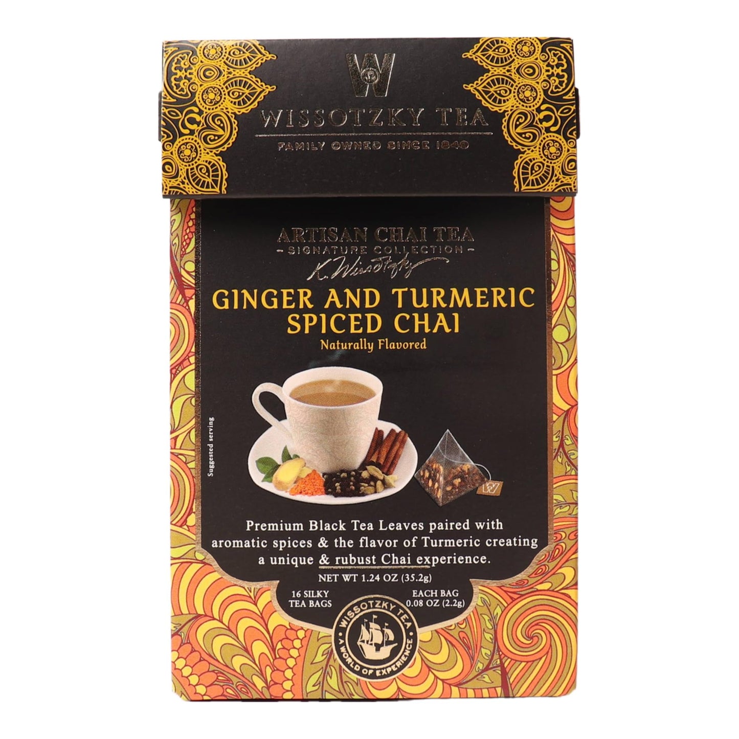 Wissotzky Tea Signature Collection Ginger Turmeric Chai