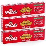 Low Carb, Protein Pasta Variety | Spaghetti, Fettuccine, Linguine with 17g Protein, 7g Carbs | Healthy, Keto Pasta Made in Italy | 3-Pack, 8oz