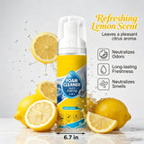 Benicabaly 4-in-1 Multi Enzyme Foam Cleaner Lemon Scent, No Rinse All Purpose Stain Remover, Car Interior Cleaner for Seat Upholstery Sofa Kitchen