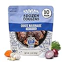 A Dozen Cousins Jamaican Jerk Seasoning Sauce (10-Pack) Quick Chicken Marinade Pouch, Caribbean Jerk Marinade with Hot Peppers, Onion, and Garlic