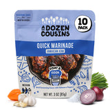 A Dozen Cousins Jamaican Jerk Seasoning Sauce (10-Pack) Quick Chicken Marinade Pouch, Caribbean Jerk Marinade with Hot Peppers, Onion, and Garlic
