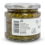 CAMPO D'ORO - Basil Pesto with Pecorino, Sicilian Creamy Pesto, 6.35 oz