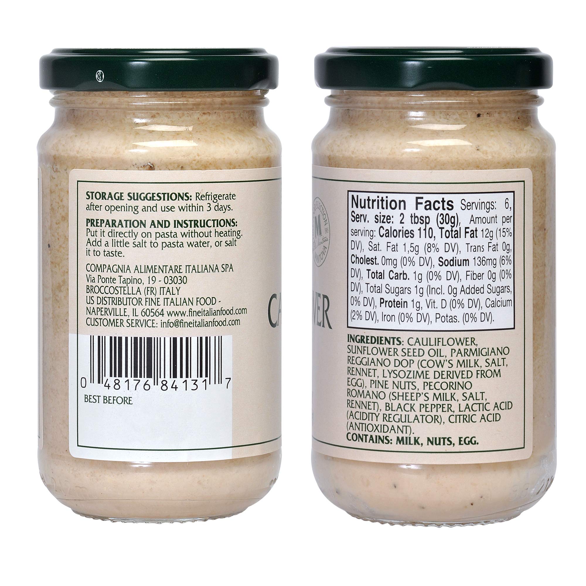 Cauliflower Pesto, 6.7 oz (Pack of 2)