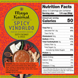 MAYA KAIMAL Spicy Vindaloo Simmer Sauce | 7oz Easy Pour Pouch | Spicy Indian Simmer Sauce with Zesty Coconut and Chili, Vegan, Gluten Free,