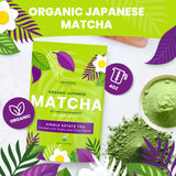Cederberg Tea Company Organic Japanese Matcha - Single Estate First & Second Harvest from Japan | 4 oz., 113 gm, Premium Green Tea, Antioxidant-Rich