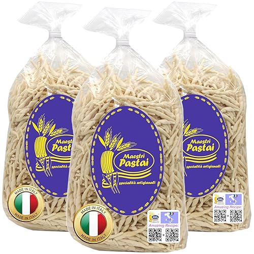 Maestri Pastai, Gourmet Trofie Italian Pasta (Ligurian Twisted Pasta), (Pack of 3), Special "Series 42", Premium Quality Imported from Mercato San