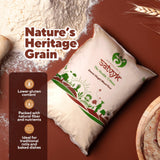 S Siddhagiri's SATVYK THE HEALTH re STORE Khapli Wheat Flour (Set of 3-3kg) - Stoneground Khapli Atta | Easy to Digest | Fiber Rich Whole Wheat Flour