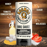 Kosmos Q Original Competition BBQ Sauce, Sweet and Smoky Barbecue Sauce for Ribs, Pulled Pork, Brisket, Chicken, Award-Winning Competition Recipe