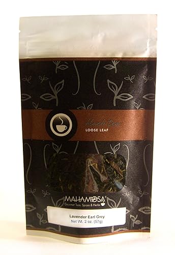 Mahamosa Black Earl Grey Tea Loose Leaf (Looseleaf) - Lavender Earl Grey 2 oz