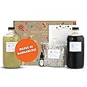Shaker & Spoon Margarita Cocktail Kit Gift Set, Party Pack with 16oz Lime Oleo Citrate, 16oz Margarita Cocktail Syrup, Spicy Habenero Spray, Salt