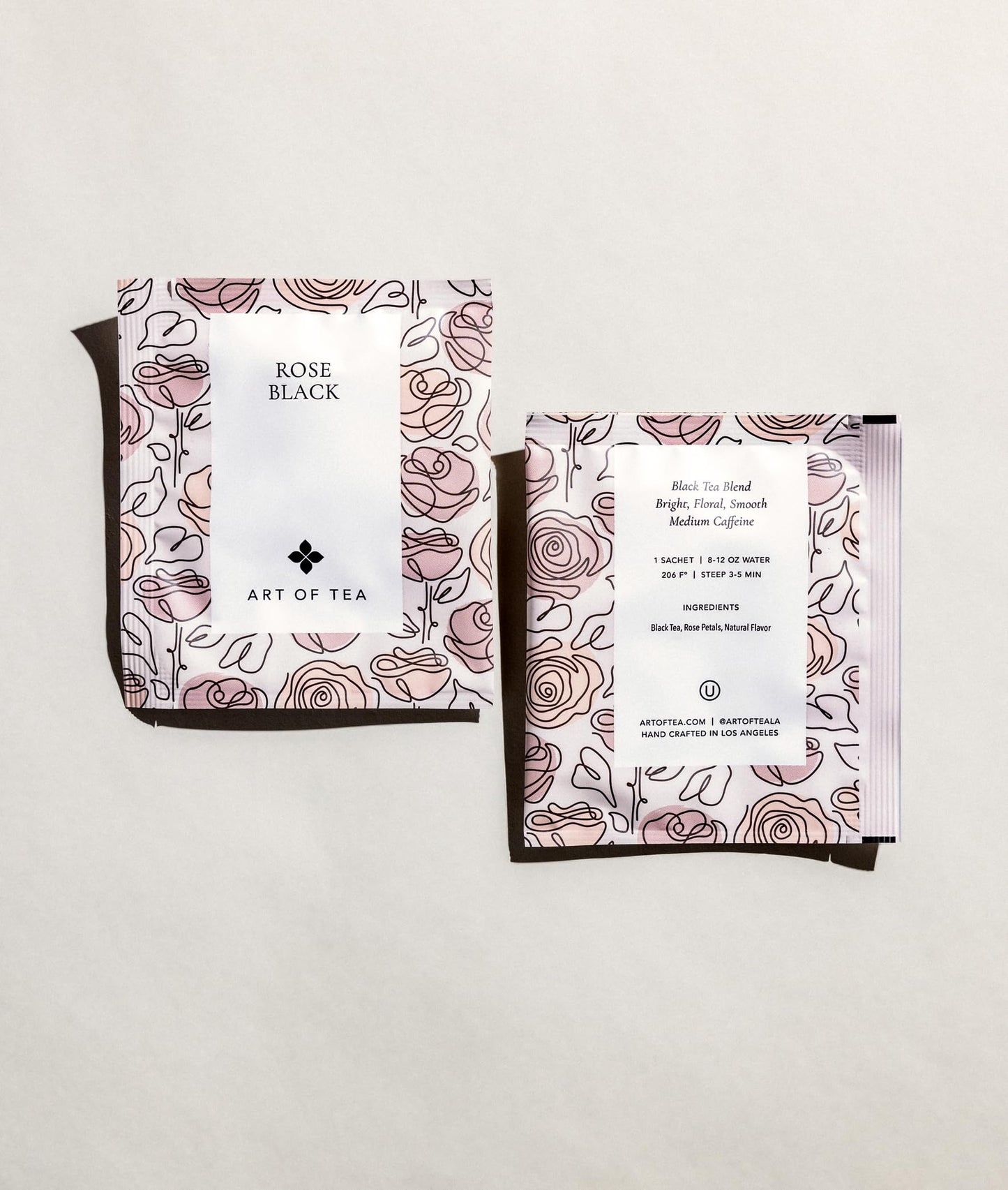 Art of Tea | Rose Black | 50 Count Pyramid Tea Bag Sachets