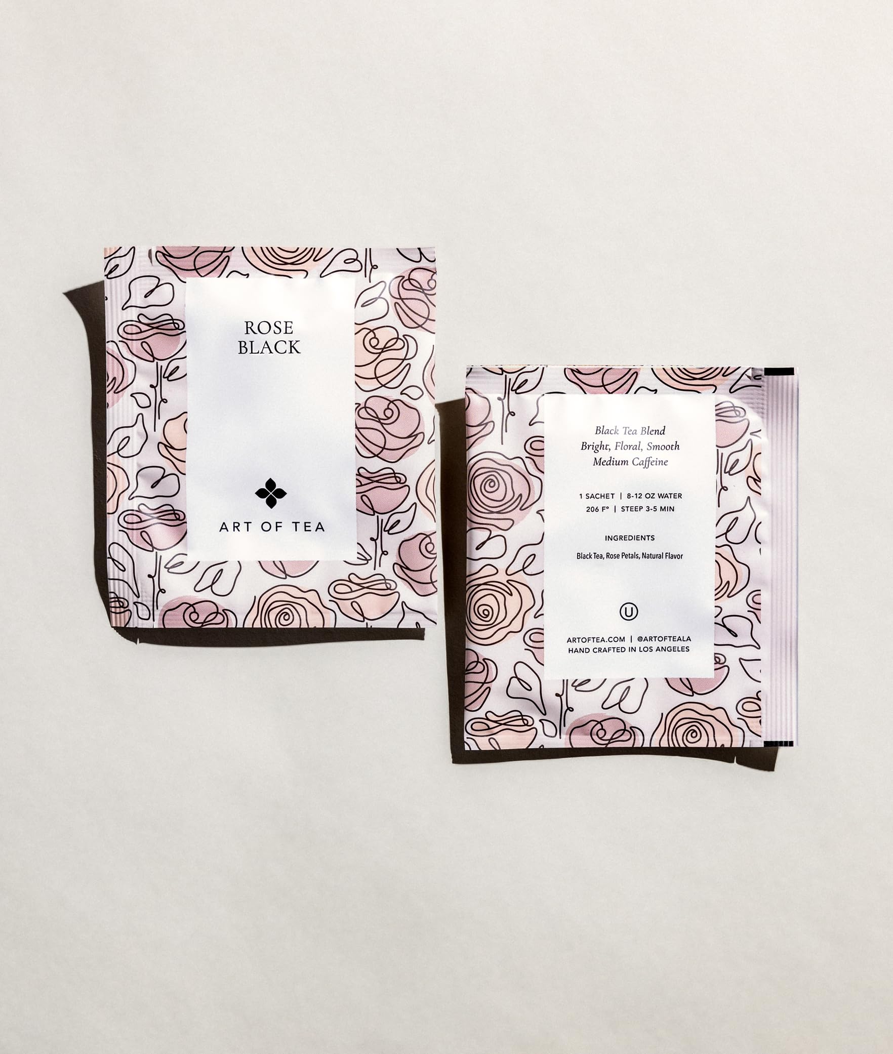 Art of Tea | Rose Black | 50 Count Pyramid Tea Bag Sachets
