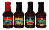 Ultimate Corkys Bar-B-Q Sauce Variety Bundle - 4 Items: 1 of Each Flavor - Smokin Hot, Honey, Original, Apple