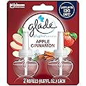 Glade PlugIns Refills Air Freshener, Scented and Essential Oils for Home and Bathroom, Apple Cinnamon, 1.34 Fl Oz, 2 Count