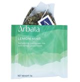 Arbata Lemon Mint Green Tea, 12 Pyramid Tea Bags - Artisanal Lightly Caffeinated Green Tea with Spearmint, Lemongrass & Lemon Verbena, Refreshing