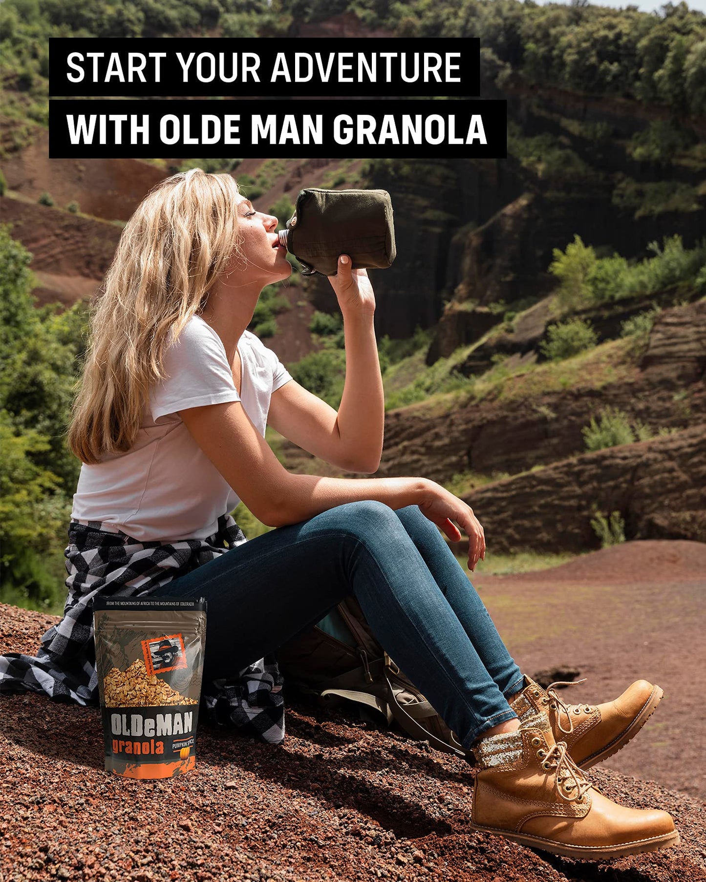 Olde Man Granola Gluten Free Granola - Non-GMO Healthy Granola Cereal - Soft Whole Grain Oats, Butter, Brown Sugar - Handmade in Colorado (Pumpkin