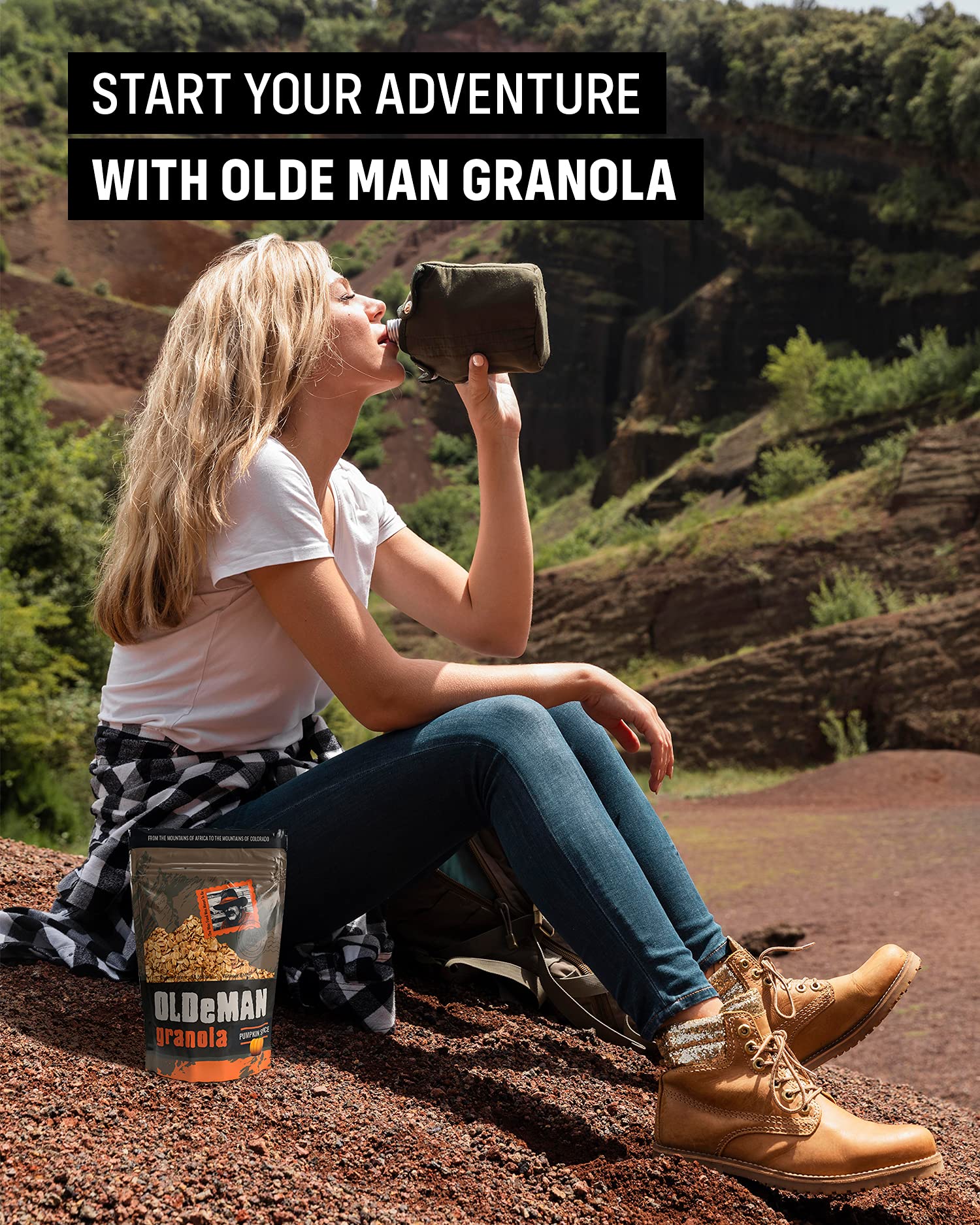 Olde Man Granola Gluten Free Granola - Non-GMO Healthy Granola Cereal - Soft Whole Grain Oats, Butter, Brown Sugar - Handmade in Colorado (Pumpkin