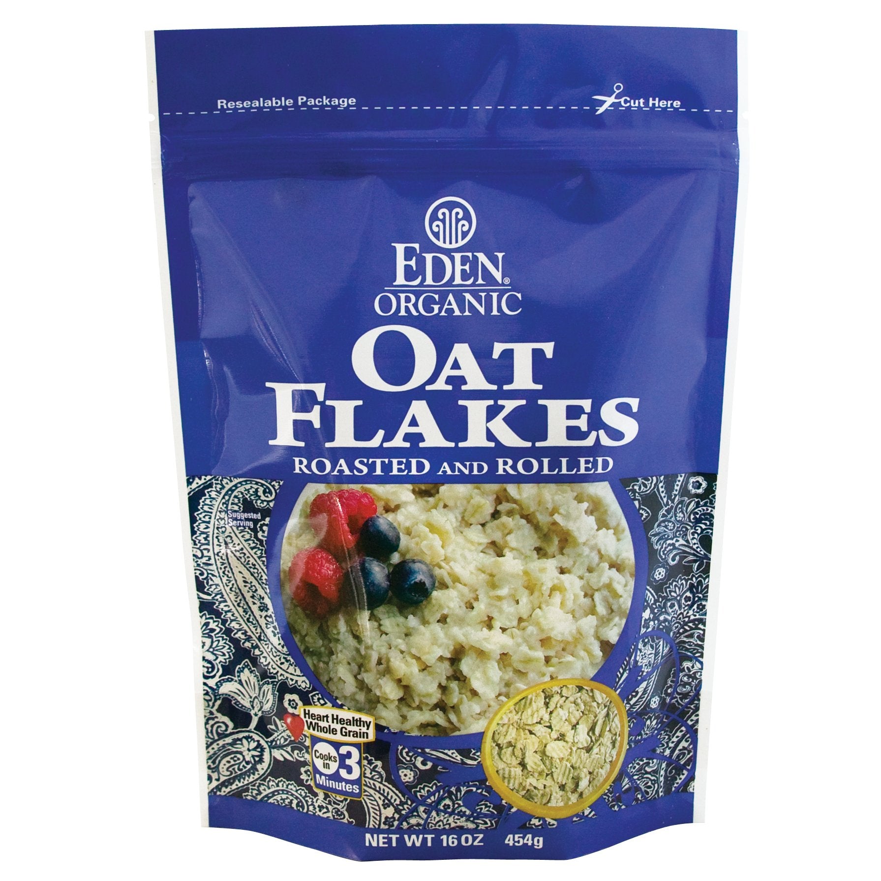 EDEN Oat Flakes, 16 -Ounce Pouches (Pack of 6)