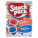 Snack Pack Strawberry and Berry Blue Flavored Juicy Gels Cups, 3.25 oz., 12-Count Family Pack