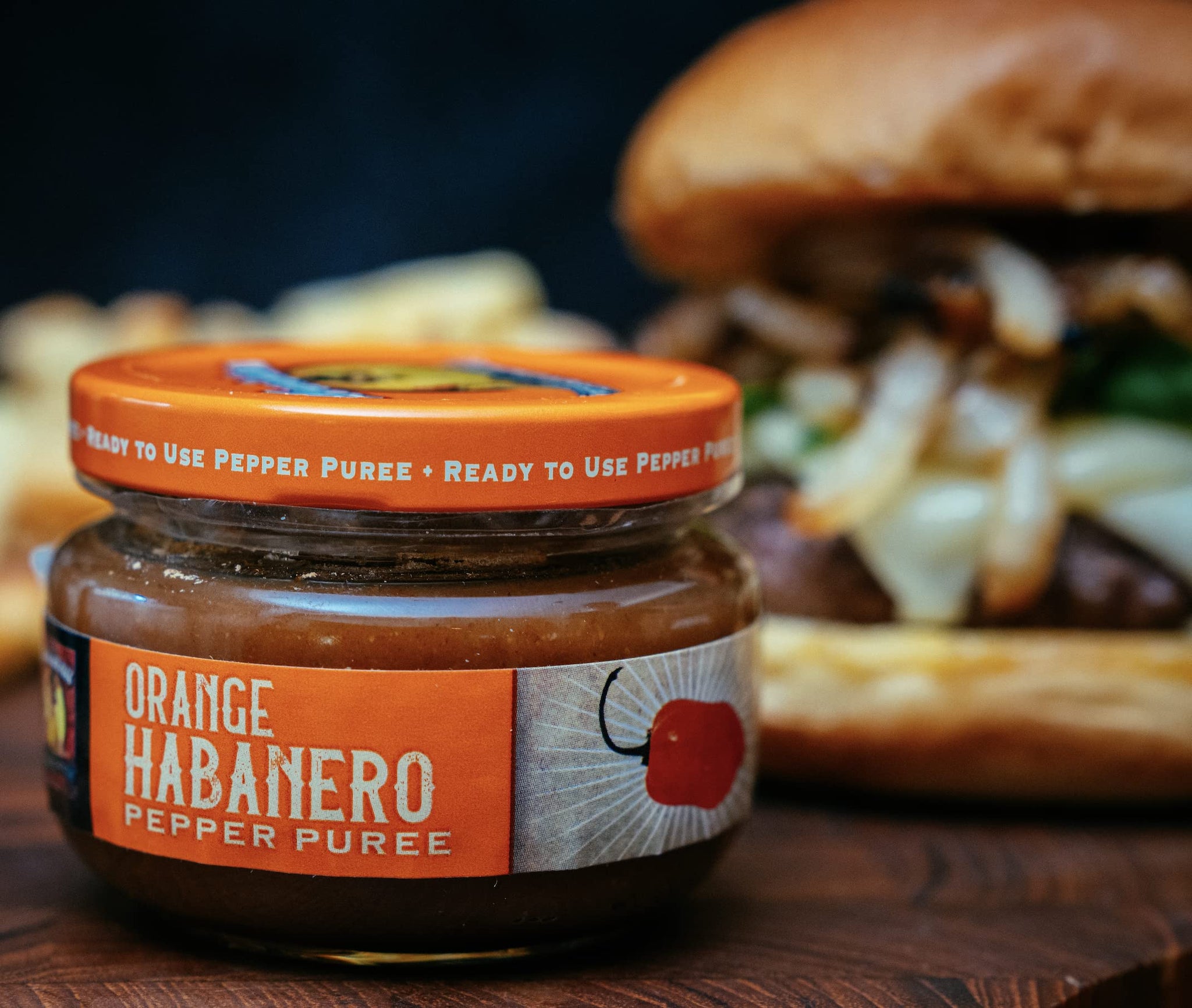 Orange Habanero Pepper - Louisiana Pepper Exchange - Fresh Pepper Replacement (Orange Habanero Pepper Puree) 1 Jar - Plant-Based, Gluten-Free, Simple