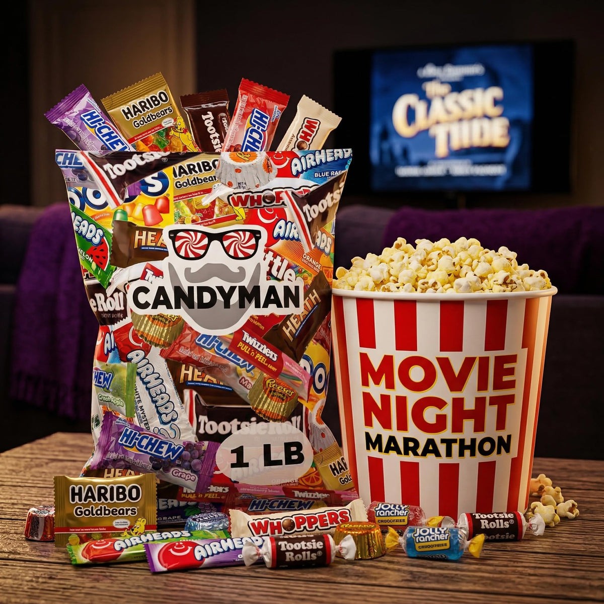 CANDYMAN 1 LB Assorted Chocolate Candy, Bulk Candy Variety Pack