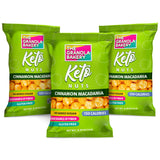 THE GRANOLA BAKERY TGB Cinnamon Macadamia Nut Bites, No Added Sugar, High Fiber, Gluten Free, Keto Friendly, 0.85oz Cereal Bag (Pack of 6)