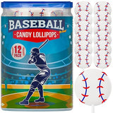 Baseball Lollipops 12pk- Baseball Sucker Lollipops Baseball Candy As Baseball Party Favors & Baseball Goodie Bags - Baseball Snacks,Baseball Favors