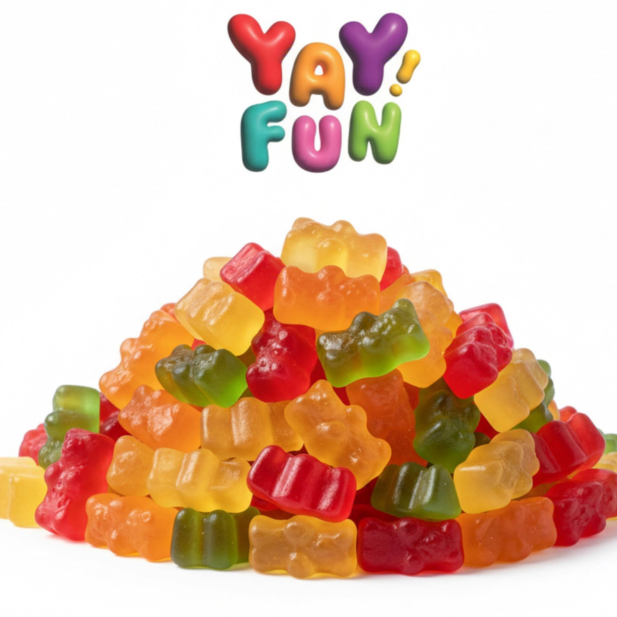 Assorted Gummy Bears, Halal Candy Bulk 2 Pound Bag | Fruit Flavored Gummy Bears Candy | Sweet & Chewy Bear Gummies for Parties, Candy Buffets, Goodie