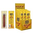 Long John Snacks Sizzlin' Hot Pickled Sausage - Smoked Gourmet Meat Stick - Hot Pickled Sausages High Protein Snack - Premium USA Pork and Beef Sticks