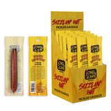 Long John Snacks Sizzlin' Hot Pickled Sausage - Smoked Gourmet Meat Stick - Hot Pickled Sausages High Protein Snack - Premium USA Pork and Beef Sticks