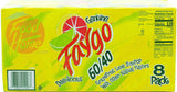 Faygo 60/40! grapefruit lime flavor soda pop. 8-pack 12-fl. oz. cans in box (1)