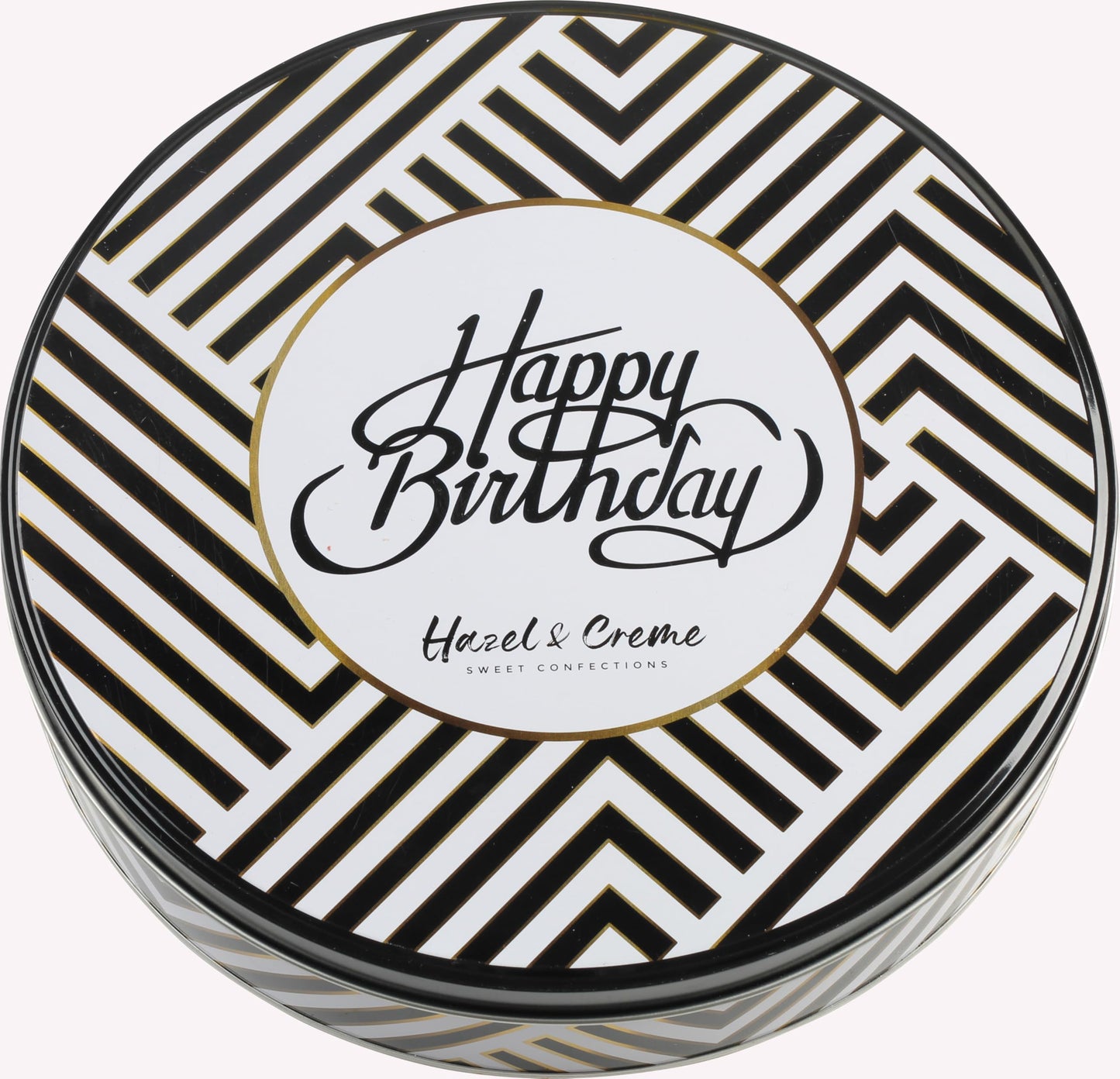 Birthday Cinnamon Rolls Gift Tin - Soft Baked Cinnamon Buns Pastries Individually Wrapped - Gourmet Bakery Treat in Reusable Tin - Happy Birthday Food