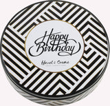 Birthday Cinnamon Rolls Gift Tin - Soft Baked Cinnamon Buns Pastries Individually Wrapped - Gourmet Bakery Treat in Reusable Tin - Happy Birthday Food