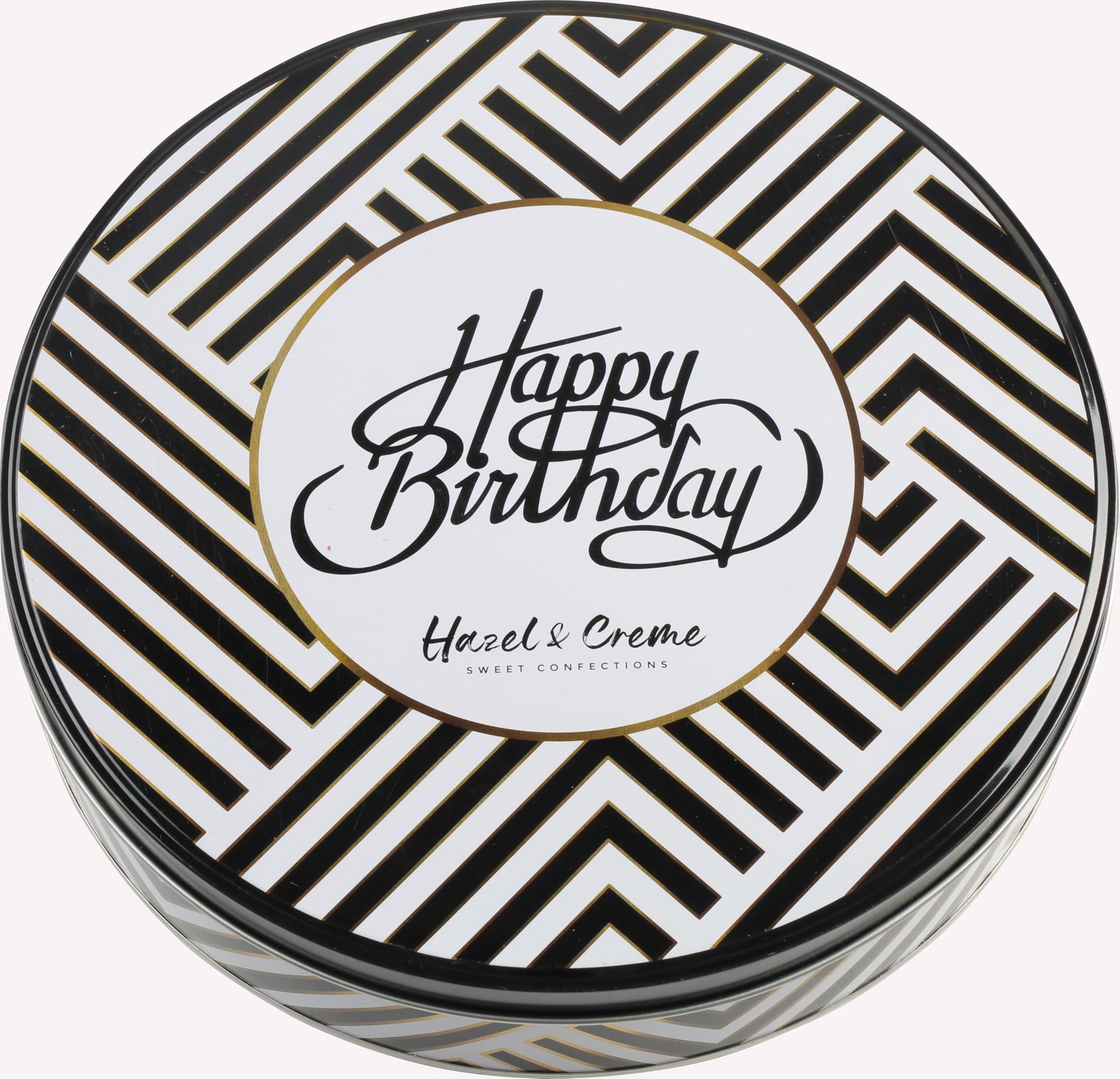 Birthday Cinnamon Rolls Gift Tin - Soft Baked Cinnamon Buns Pastries Individually Wrapped - Gourmet Bakery Treat in Reusable Tin - Happy Birthday Food