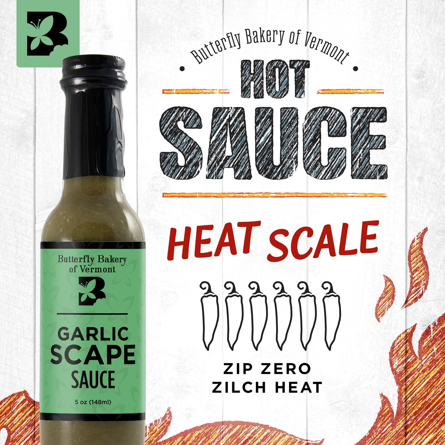 Butterfly Bakery of Vermont Garlic Scape Sauce, 5 fl oz