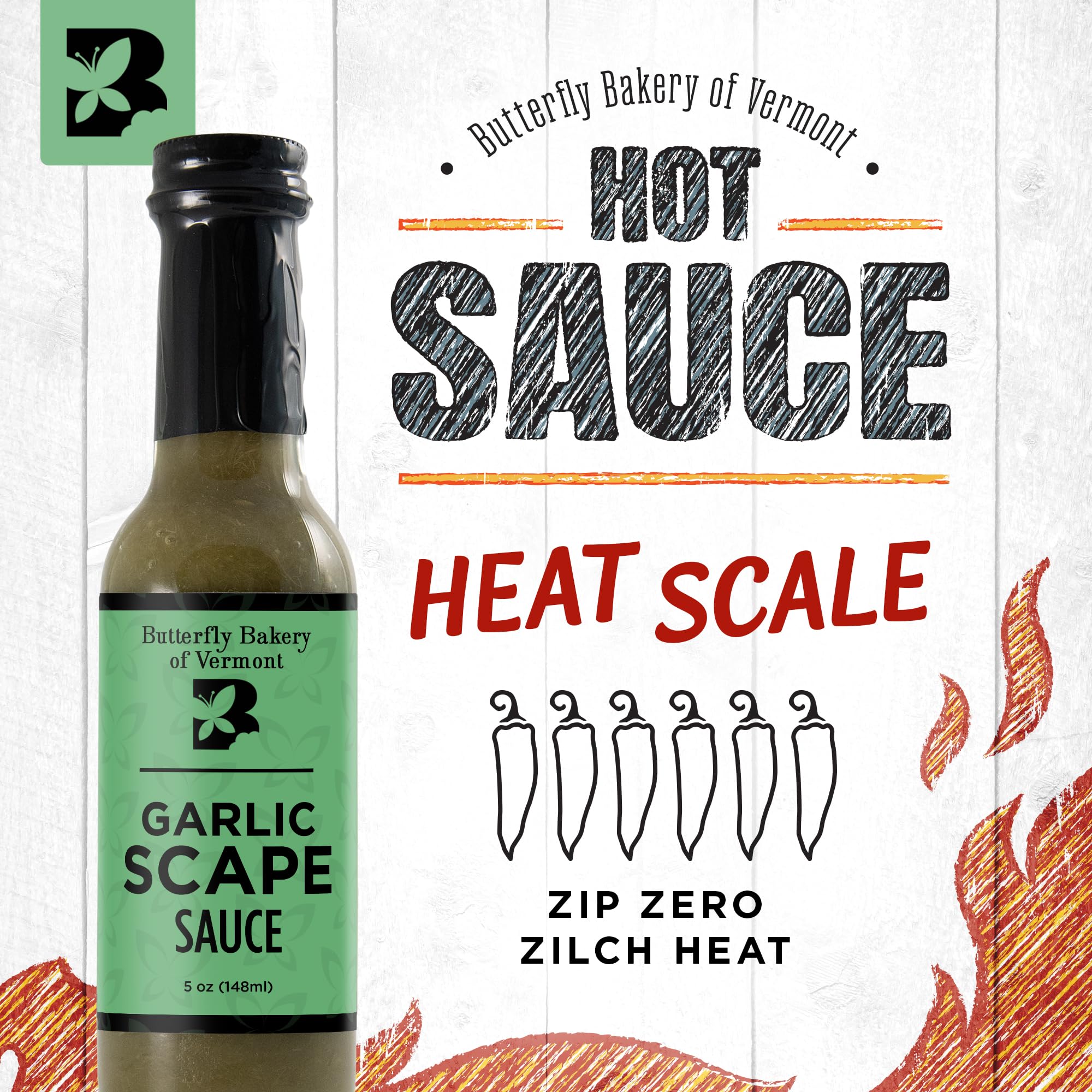 Butterfly Bakery of Vermont Garlic Scape Sauce, 5 fl oz