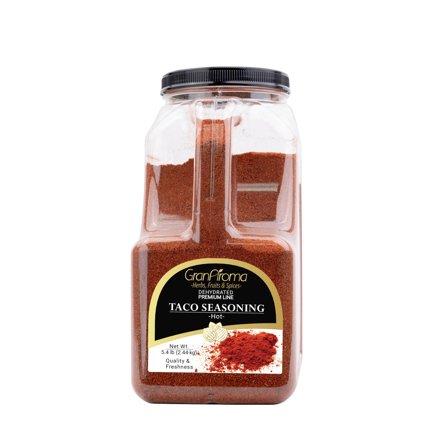 GranAroma Hot Taco Seasoning Mix - Perfect for Tacos, Burritos, and Tex-Mex Recipes (5.4 Pound)