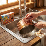 Chore Boy Heavy Duty Copper Scrubber for Pots and Pans 2 pk - Dish Scrub Pad & Cast Iron Cleaner - Scouring Pads - Steel Wool Alternative - 12 Pack