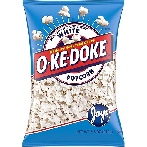 O-Ke-Doke Popcorn, White Popcorn, 7.5 Oz Bag