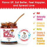 SAUCE UP Smoky Salsa Macha Chili Oil | Authentic Mexican Flavor | Chipotle, Nuts, Seeds | Vegan, Keto, Gluten-Free, No MSG, 100% Natural | Handcrafted
