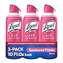 Lysol Air Sanitizer Spray with Bacterial Odor Eliminator for Home & Office, Sanitizing Air Spray, Air Freshener Alternative, Sunkissed Petals Scent