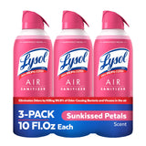 Lysol Air Sanitizer Spray with Bacterial Odor Eliminator for Home & Office, Sanitizing Air Spray, Air Freshener Alternative, Sunkissed Petals Scent